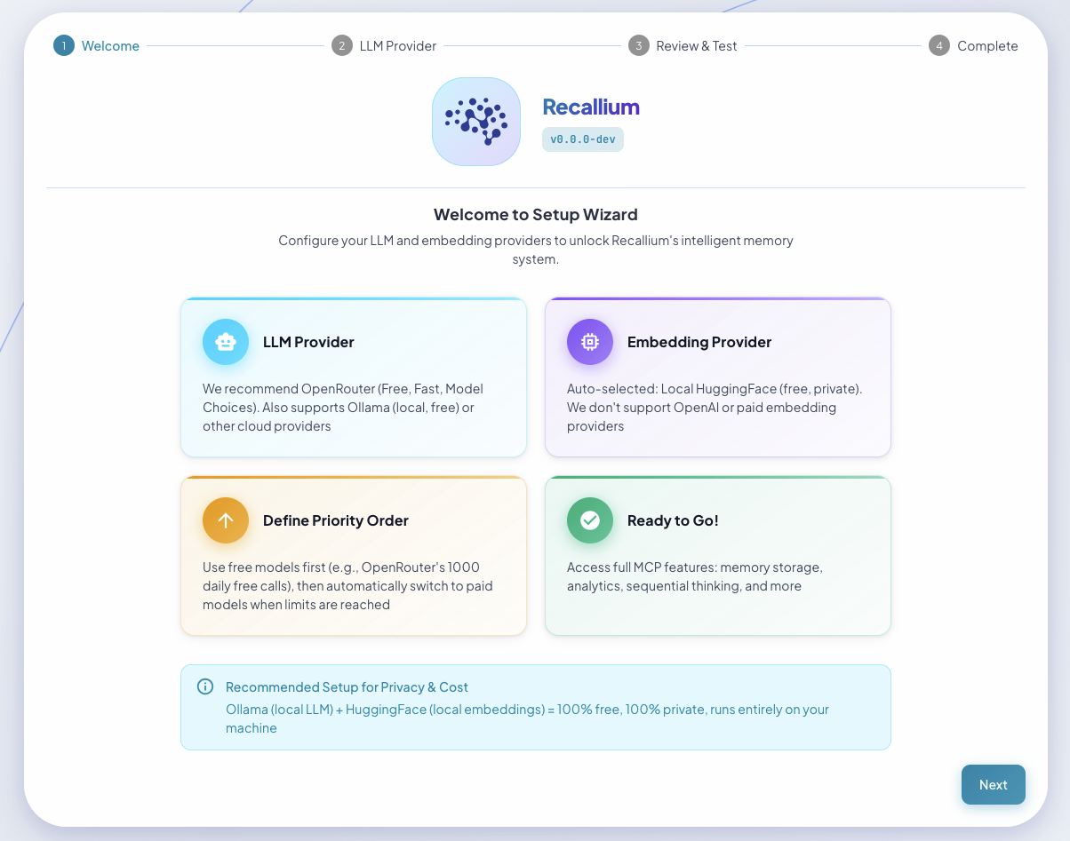 Setup Wizard - Welcome